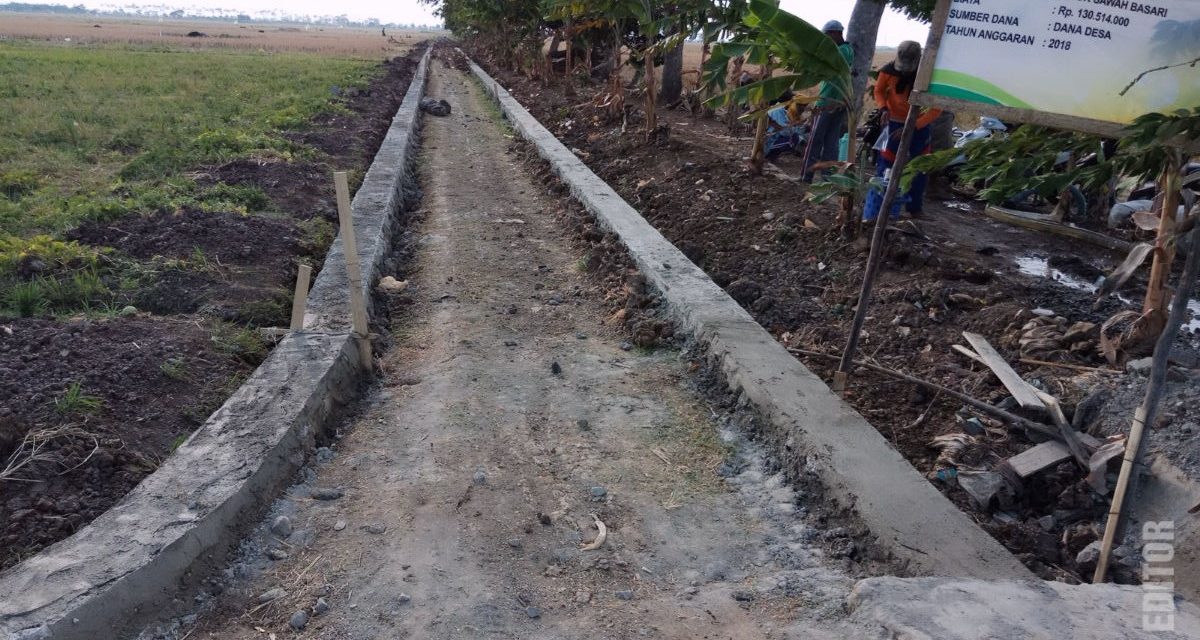 PEMBANGUNAN TEMBOK PENAHAN TANAH  BLOK BASARI Pemdes 